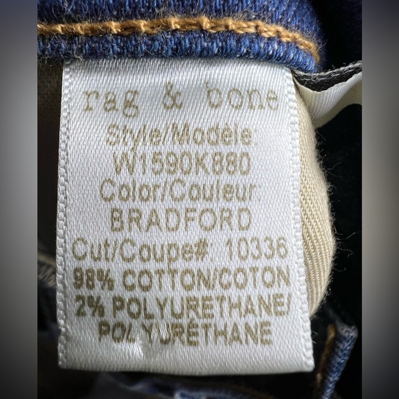 Rag & Bone The Dre Jeans size 26 - Picture 8 of 8